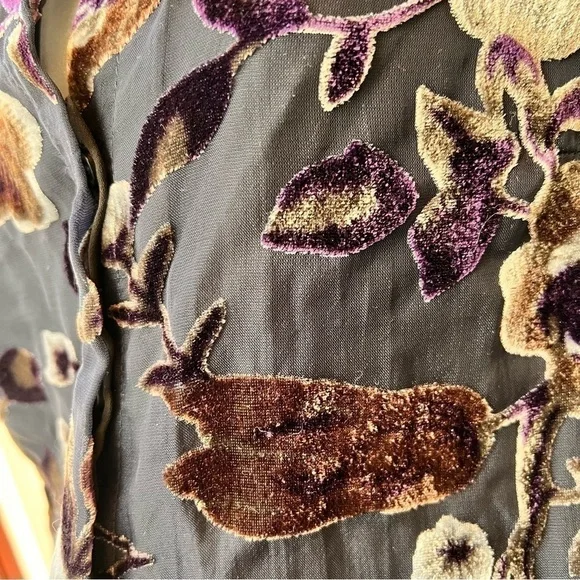 Carolina Belle Montreal Dark Navy Dress Size 8 Romantic Velvet Coquette Romantic - Picture 2 of 9